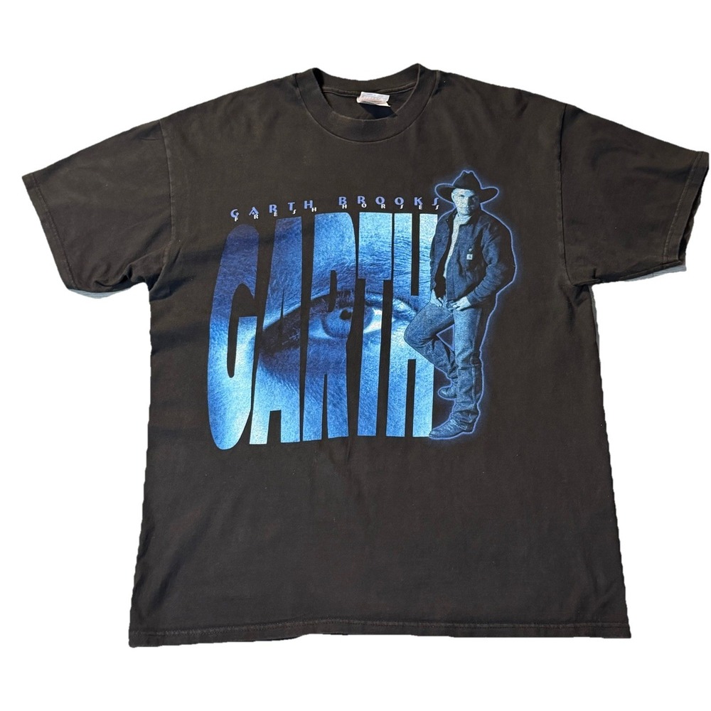 Garth Brooks Vintage T Shirt XL Double Sided Country Music Tee
